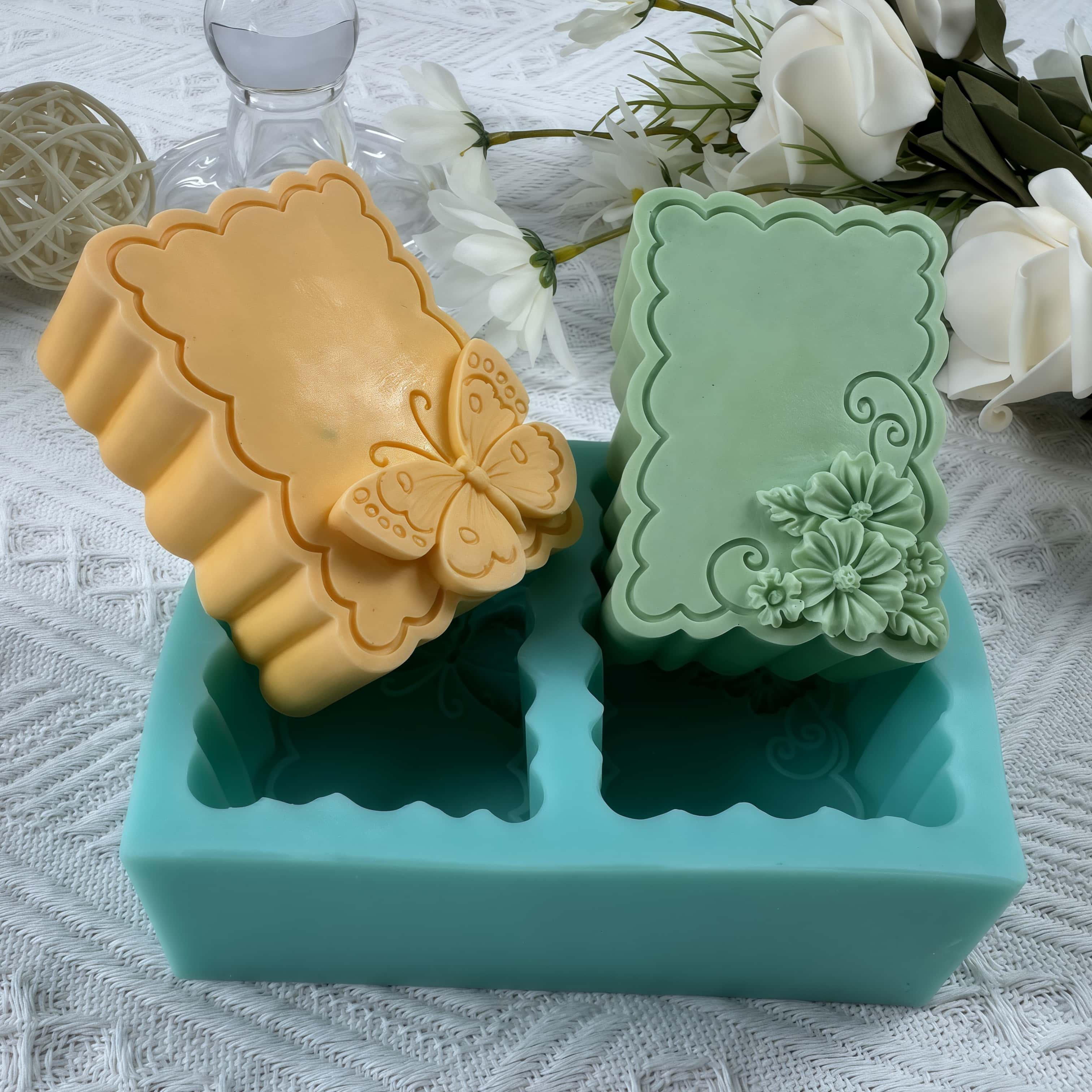 Butterfly Rubber Sheet - Форма для мыла с цветком бабочки,