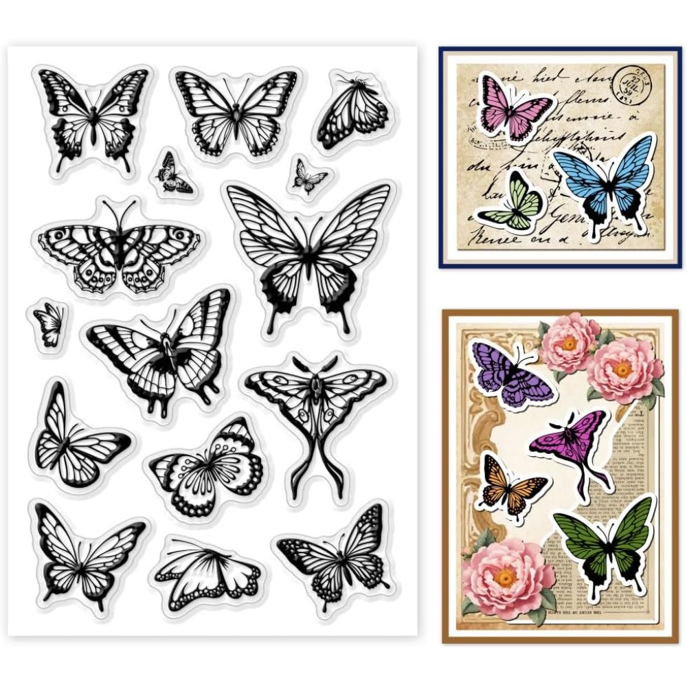 1 лист, прозрачный штамп для и – обзор и цена Butterfly Rubber Sheet
